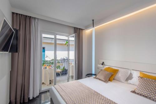 Katil atau katil-katil dalam bilik di Hotel Fiorentina