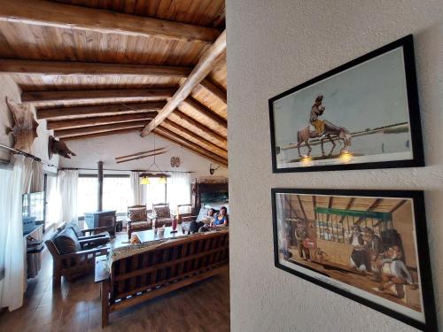 Χώρος καθιστικού στο Casa Pradera de los Andes