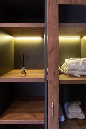 Cama o camas de una habitación en Minaret Suites and Apartments