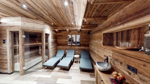 Posezení v ubytování Stadl Chalet Ischgl