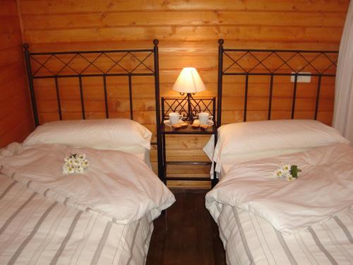 Krevet ili kreveti u jedinici u okviru objekta Complejo Rural Los Jarales