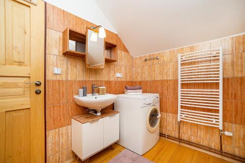 Koupelna v ubytování Horský apartmán Dolní Morava