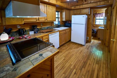 Η κουζίνα ή μικρή κουζίνα στο Gatlinburg Adventure Cabins