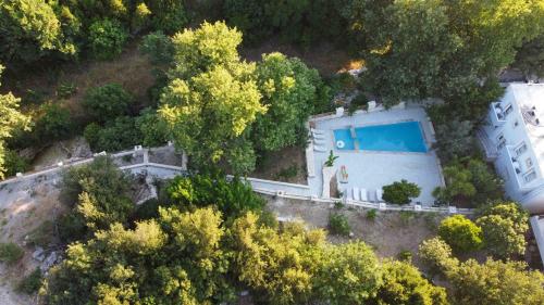 Letecký snímek ubytování Villa Klados