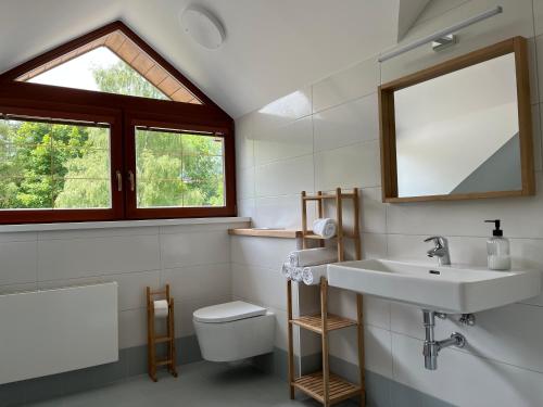Koupelna v ubytování APARTMÁNY ŠÁRKA