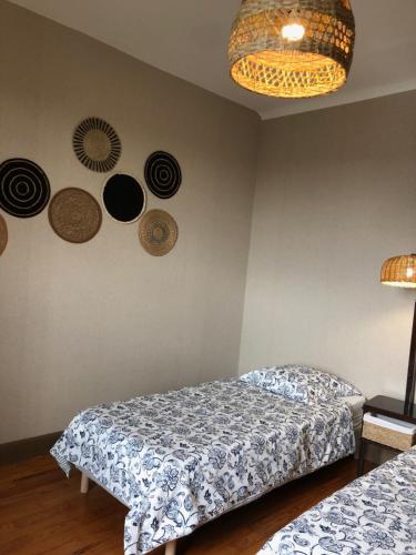 Ein Bett oder Betten in einem Zimmer der Unterkunft Eply dort