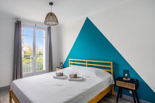 Posteľ alebo postele v izbe v ubytovaní Appartement Pablo - Welkeys