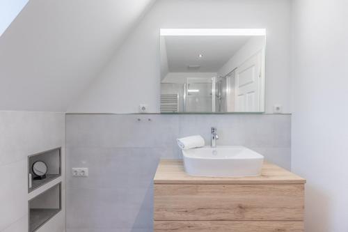 Koupelna v ubytování Getidenhus Lütje