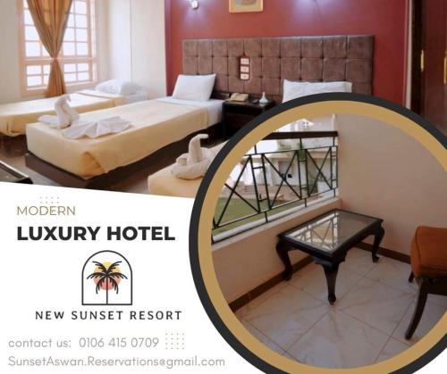Llit o llits en una habitació de New Sunset Resort