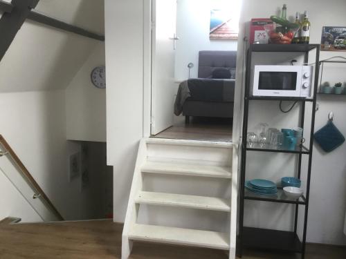 Kuchyň nebo kuchyňský kout v ubytování Appartementen Purmerend A