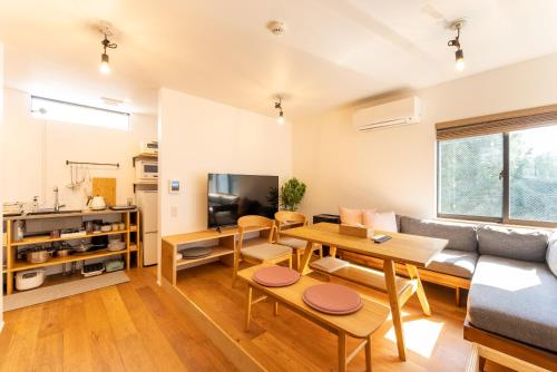 Ruang duduk di 強羅base B棟 - GORA base B