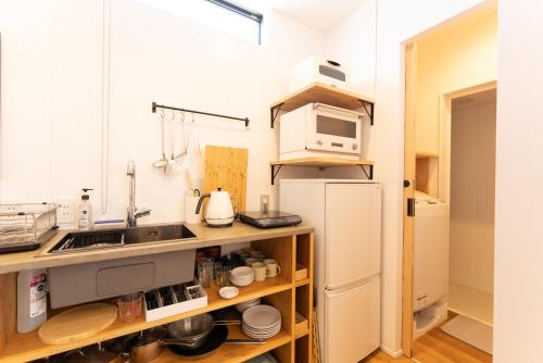 Dapur atau dapur kecil di 強羅base B棟 - GORA base B