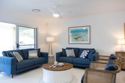 Χώρος καθιστικού στο The Beachhouse at Burrill