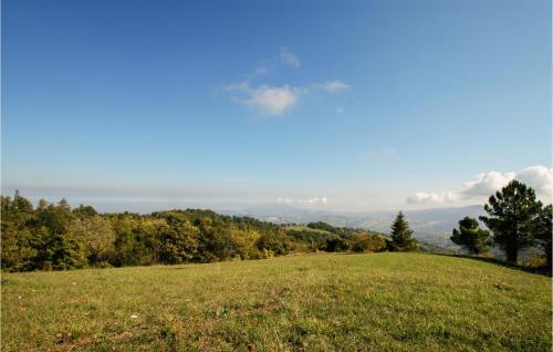 a grassy hill with trees on the horizon at Gorgeous Home In V, Di Montecopiolo in Pugliano