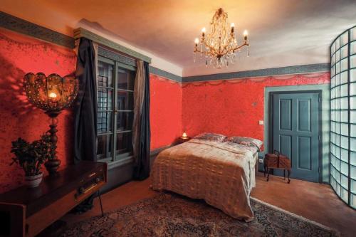Apartmány Za branouにあるベッド