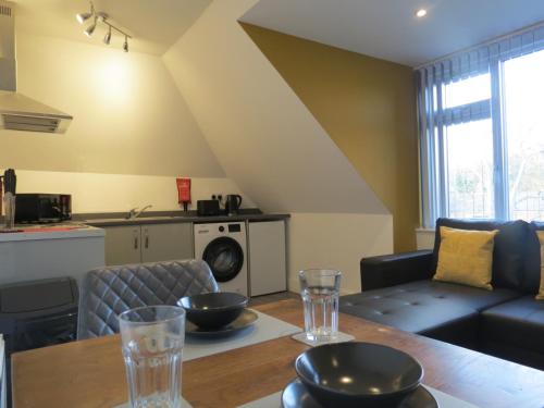 Eazy apartmentsにあるキッチンまたは簡易キッチン