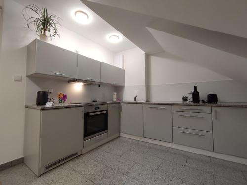 Dapur atau dapur kecil di Apartament"Nad Niwką 7" z bezpłatnym zamykanym parkingiem