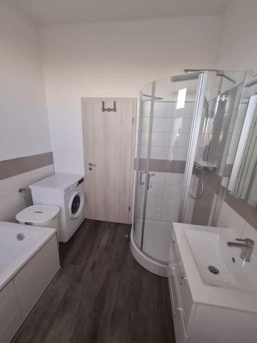 Koupelna v ubytování Apartament Suite 3