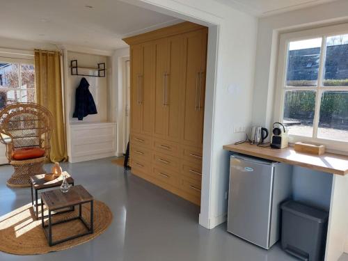 Kuchyň nebo kuchyňský kout v ubytování Tiny house Wakker