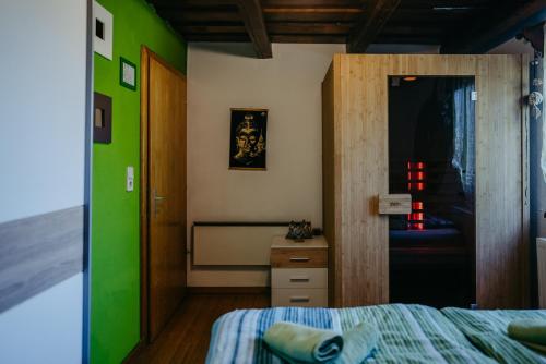Cama o camas de una habitación en Kellerstöckl Rosalie