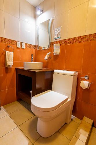 Koupelna v ubytování Hotel Cantera Rosa