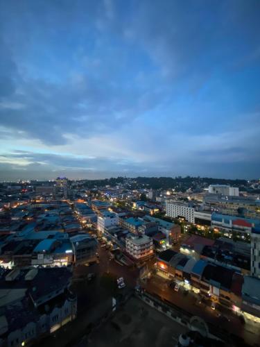 a view of a city at night at FORMOSA RESIDENCEN - The Apartments 2 Bed Room in Nagoya