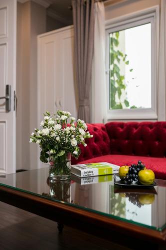 Χώρος καθιστικού στο Flora Centre Hotel & Spa