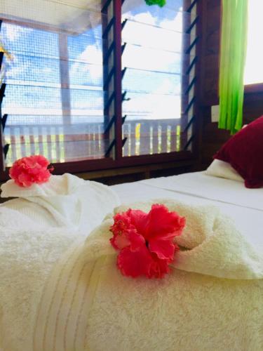 Letto o letti in una camera di Apaula Heights Lounge