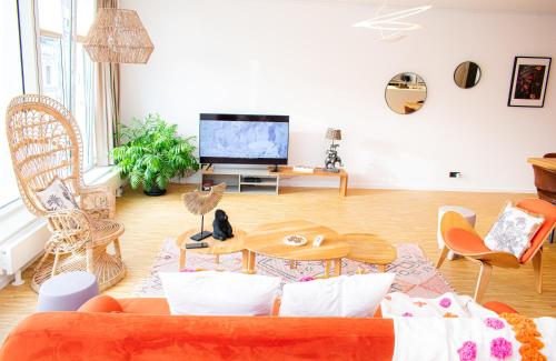 TV a/nebo společenská místnost v ubytování R213 Residences Botanique