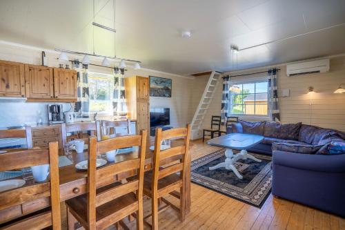 Kuchyň nebo kuchyňský kout v ubytování Topcamp Havblikk - Helgeland