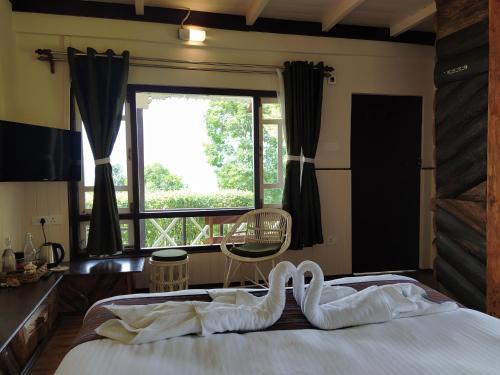 Cama o camas de una habitación en The Nettle and Fern Farmstay