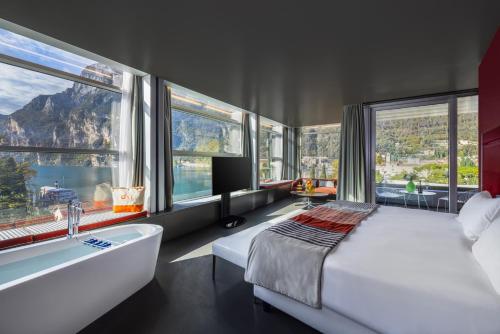 Lido Palace - The Leading Hotels of the Worldにあるベッド