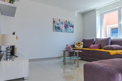 Χώρος καθιστικού στο Comfortable apartment near Opatija