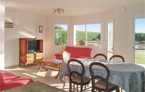 Χώρος καθιστικού στο Holiday Home La Digue
