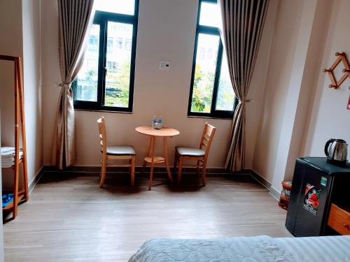 Hotel Mỹ Phươngにあるベッド