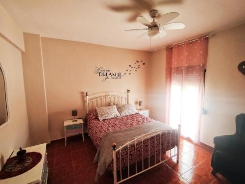 Posteľ alebo postele v izbe v ubytovaní Casa Mirador Santa María,8