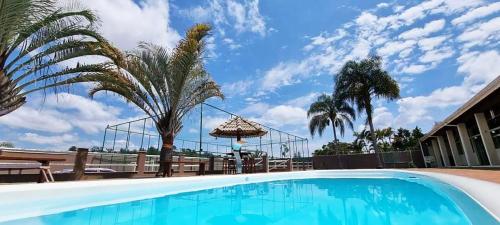 Kolam renang di atau dekat dengan Chacara com piscina e muito lazer em Jarinu SP