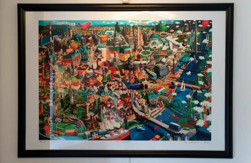a picture of a poster of a city at Negotin Centar Apartment with Parking in Negotin