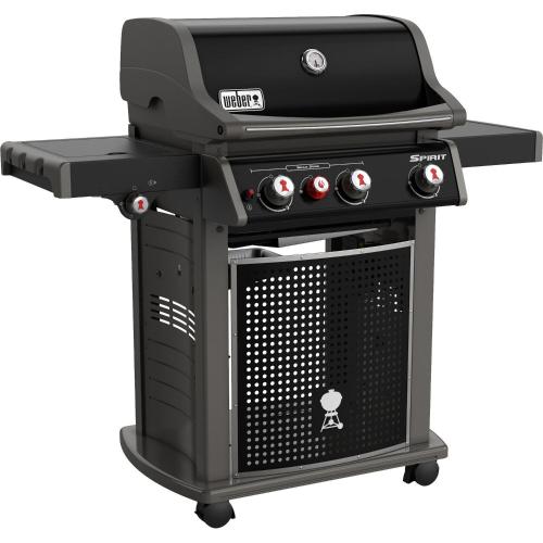 a gas grill with a black smoker on a white background at House 61 Sveta Marina in Sveta Marina