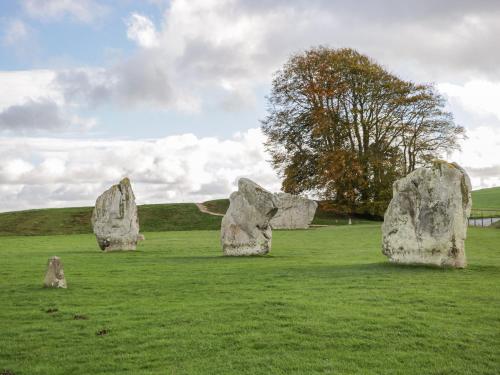 a group of large rocks in a field at Nine Acres Barn in Marlborough