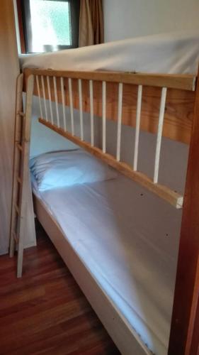a couple of bunk beds in a room at Camping Vossenberg - op de Veluwe! in Epe