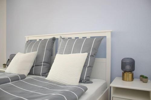 Coin salon dans l'établissement Schönes Zwei-Zimmer-Apartment in der Bremer City