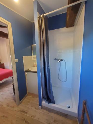 Ένα μπάνιο στο Gites De La Brunière