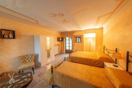 Ένα ή περισσότερα κρεβάτια σε δωμάτιο στο Agriturismo Rihane