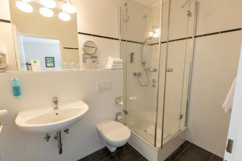 Koupelna v ubytování Comfort Hotel tom Kyle