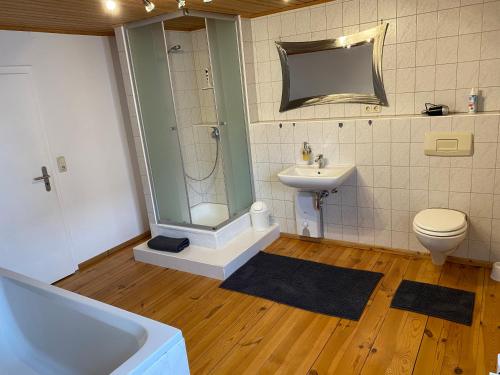 Koupelna v ubytování Ferienwohnung Rauch