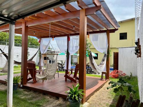 Kawasan patio atau luaran di Casa Boto Tucuxi 1