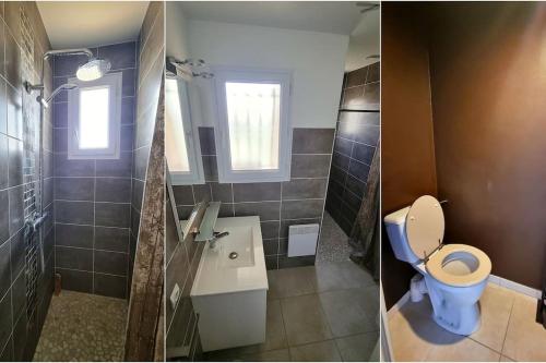 Kúpeľňa v ubytovaní Villa Tout confort les pieds dans l’eau ! Clim / parking