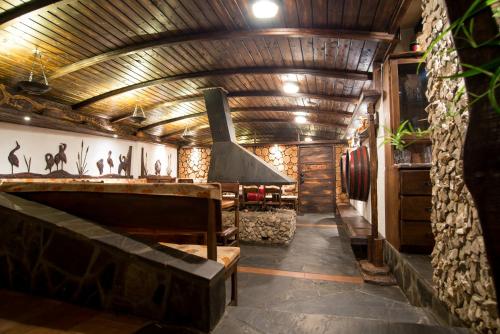 Posezení v ubytování Etno Village Cardaci