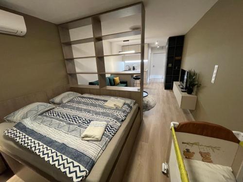 Postel nebo postele na pokoji v ubytování Apartmány Luxor Zemplínska Šírava